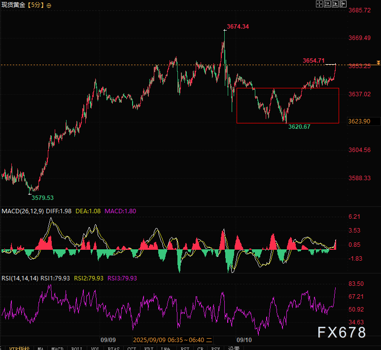 日线RSI超买依然看涨？黄金低开高走藏玄机，美PPI今夜先指路(图3)